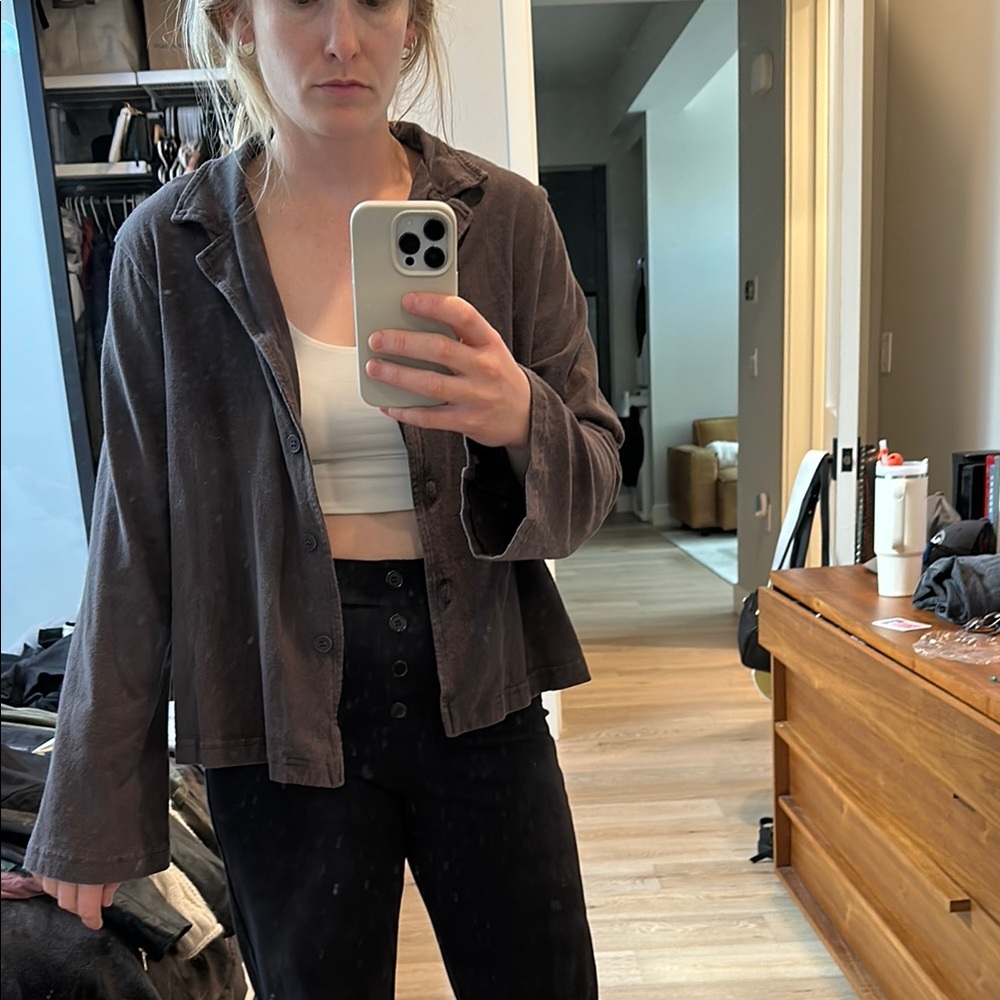 Women's Brown Shirt Jacket (Shacket) Pacific Cotton SF